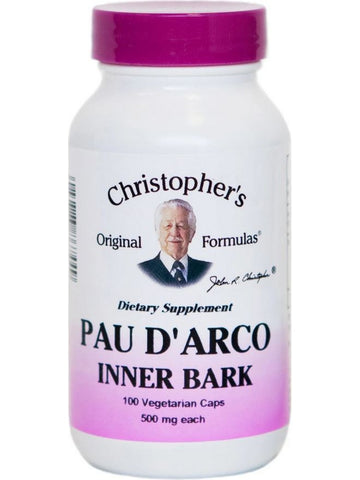 Christopher's Original Formulas, Pau D'Arco Inner Bark, 100 Vegetarian Caps