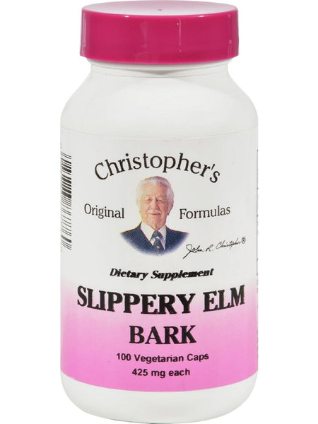 Christopher's Original Formulas, Slippery Elm Bark, 100 Vegetarian Caps