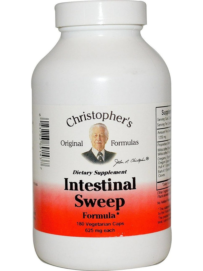 Christopher's Original Formulas, Intestinal Sweep, 180 Vegetarian Caps