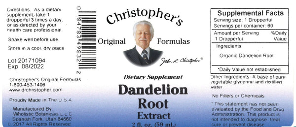 Christopher's Original Formulas, Dandelion Root, 2 fl oz