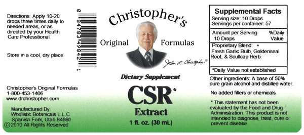 Christopher's Original Formulas, CSR Extract, 1 oz