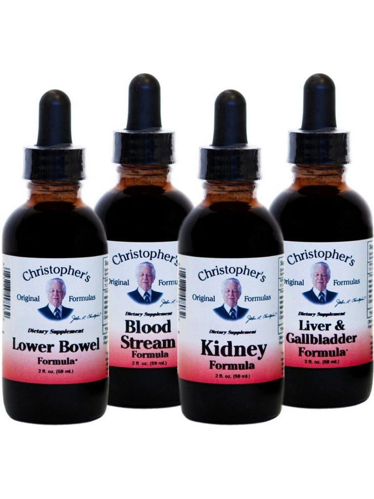 Christopher's Original Formulas, Herbal Cleansing Kit, Extract, 1 Kit (12 Bottles)