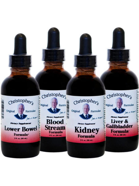 Christopher's Original Formulas, Herbal Cleansing Kit, Extract, 1 Kit (12 Bottles)