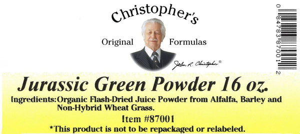 Christopher's Original Formulas, Jurassic Green Powder, 16 oz