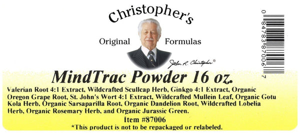 Christopher's Original Formulas, MindTrac Powder, 16 oz