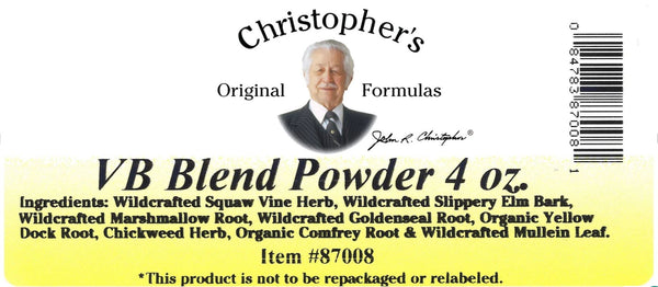 Christopher's Original Formulas, VB Blend Powder, 4 oz
