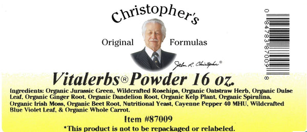 Christopher's Original Formulas, Vitalerbs Powder, 16 oz