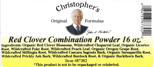 Christopher's Original Formulas, Red Clover Combination Powder, 16 oz