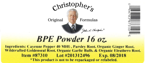Christopher's Original Formulas, BPE Powder, 16 oz