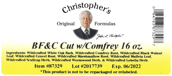 Christopher's Original Formulas, BF&C Cut with Comfrey, 16 oz
