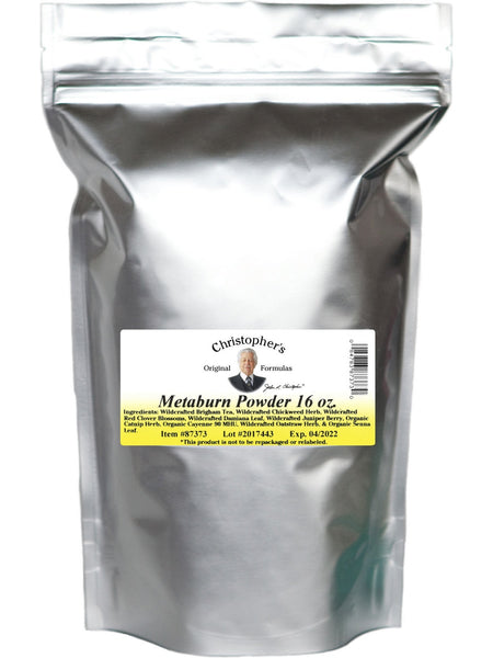 Christopher's Original Formulas, Metaburn Powder, 16 oz