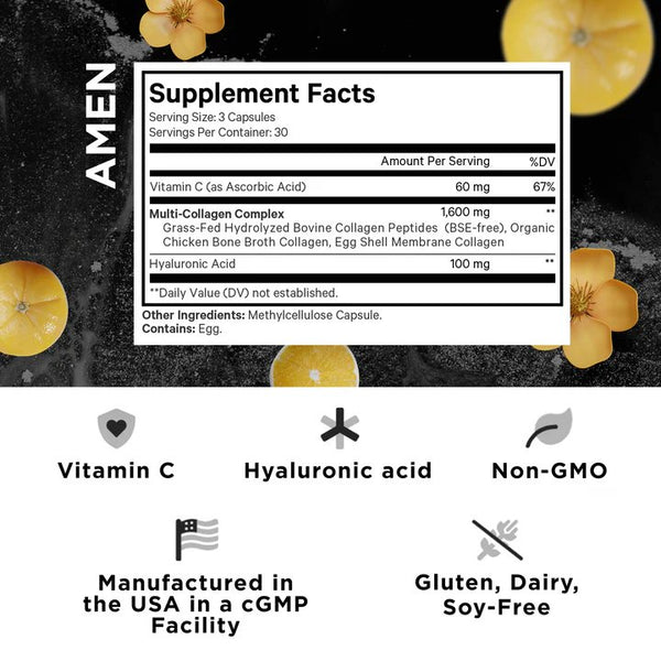 Codeage, Amen Collagen, 90 Vegetable Capsules