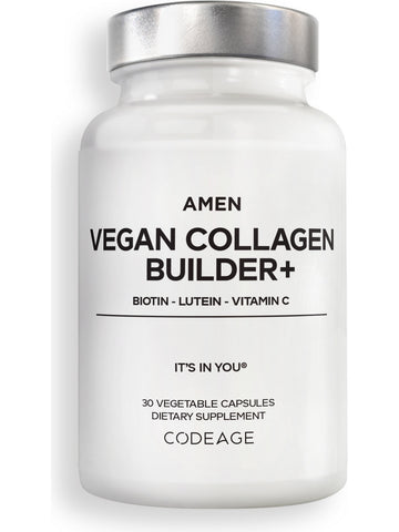 Codeage, Amen Vegan Collagen Builder +, 30 Vegetable Capsules