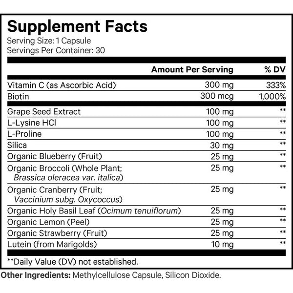 Codeage, Amen Vegan Collagen Builder +, 30 Vegetable Capsules