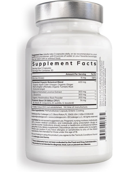 Codeage, Amen Leaky Gut +, 90 Vegetable Capsules