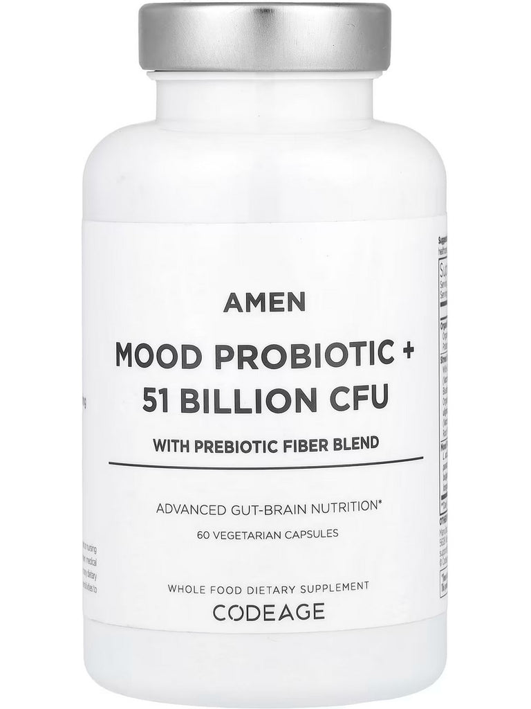 Codeage, Amen Mood Probiotic + 51 Billion CFU, 60 Vegetable Capsules