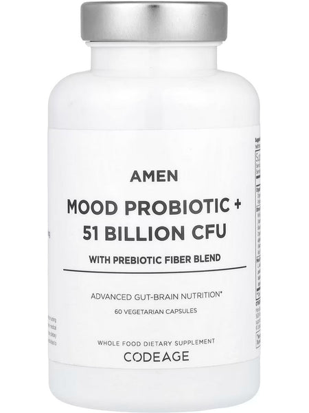 Codeage, Amen Mood Probiotic + 51 Billion CFU, 60 Vegetable Capsules