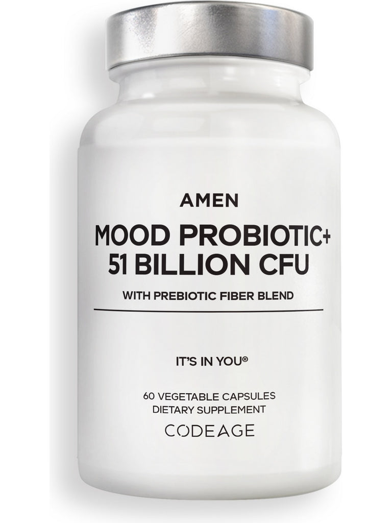 Codeage, Amen Mood Probiotic + 51 Billion CFU, 60 Vegetable Capsules