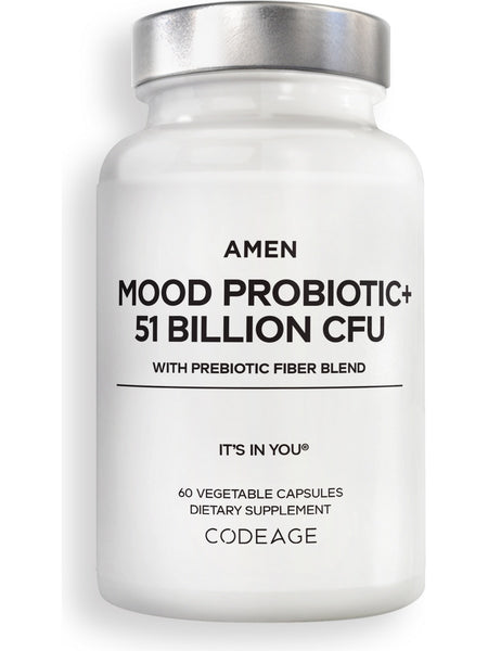 Codeage, Amen Mood Probiotic + 51 Billion CFU, 60 Vegetable Capsules