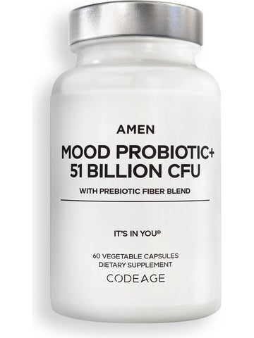 Codeage, Amen Mood Probiotic + 51 Billion CFU, 60 Vegetable Capsules