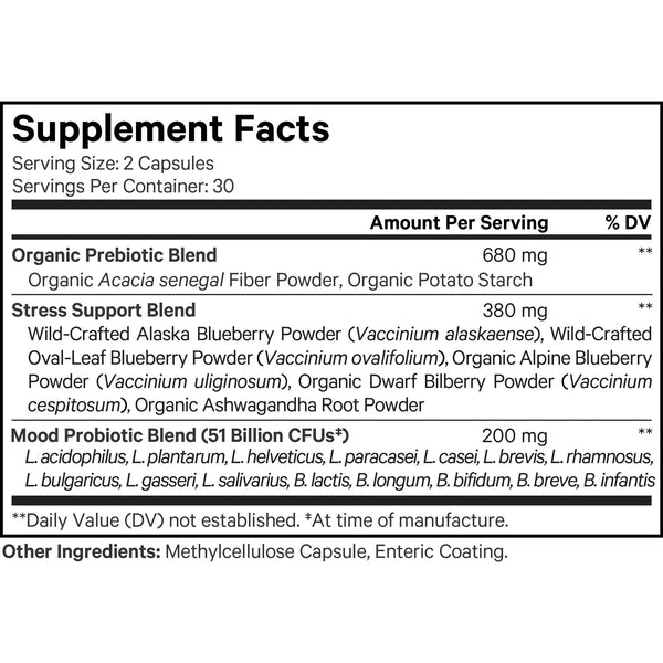 Codeage, Amen Mood Probiotic + 51 Billion CFU, 60 Vegetable Capsules