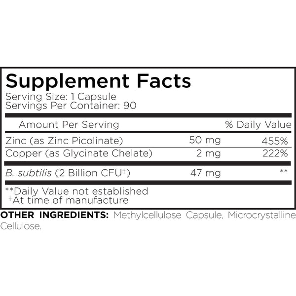 Codeage, Amen Zinc/Copper + Probiotics, 90 Vegetable Capsules