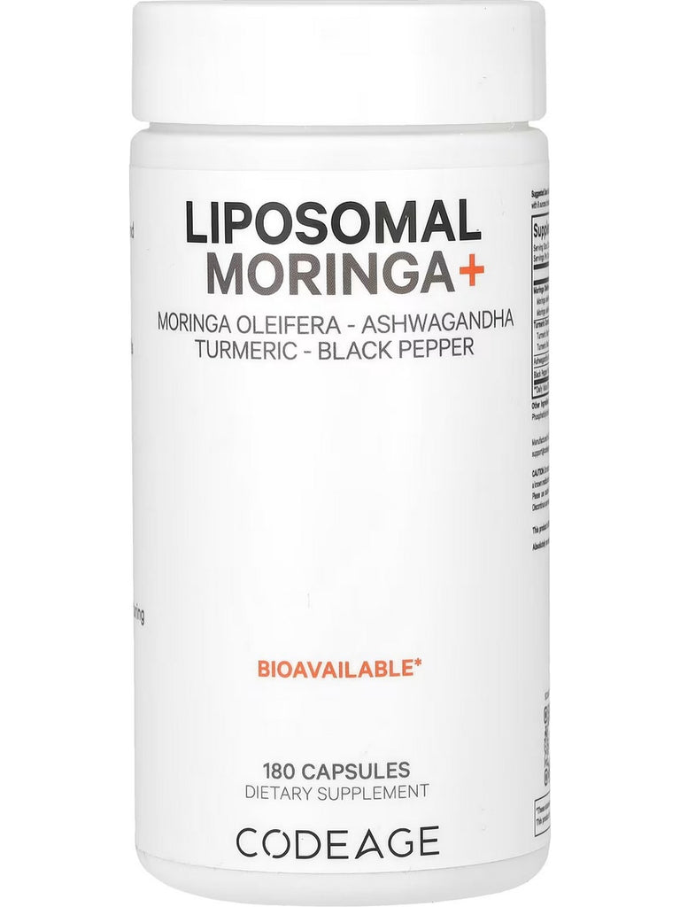 Codeage, Liposomal Moringa+, 180 Capsules