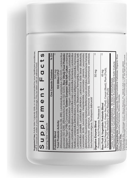 Codeage, Raw Probiotic+, 30 Vegetable Capsules