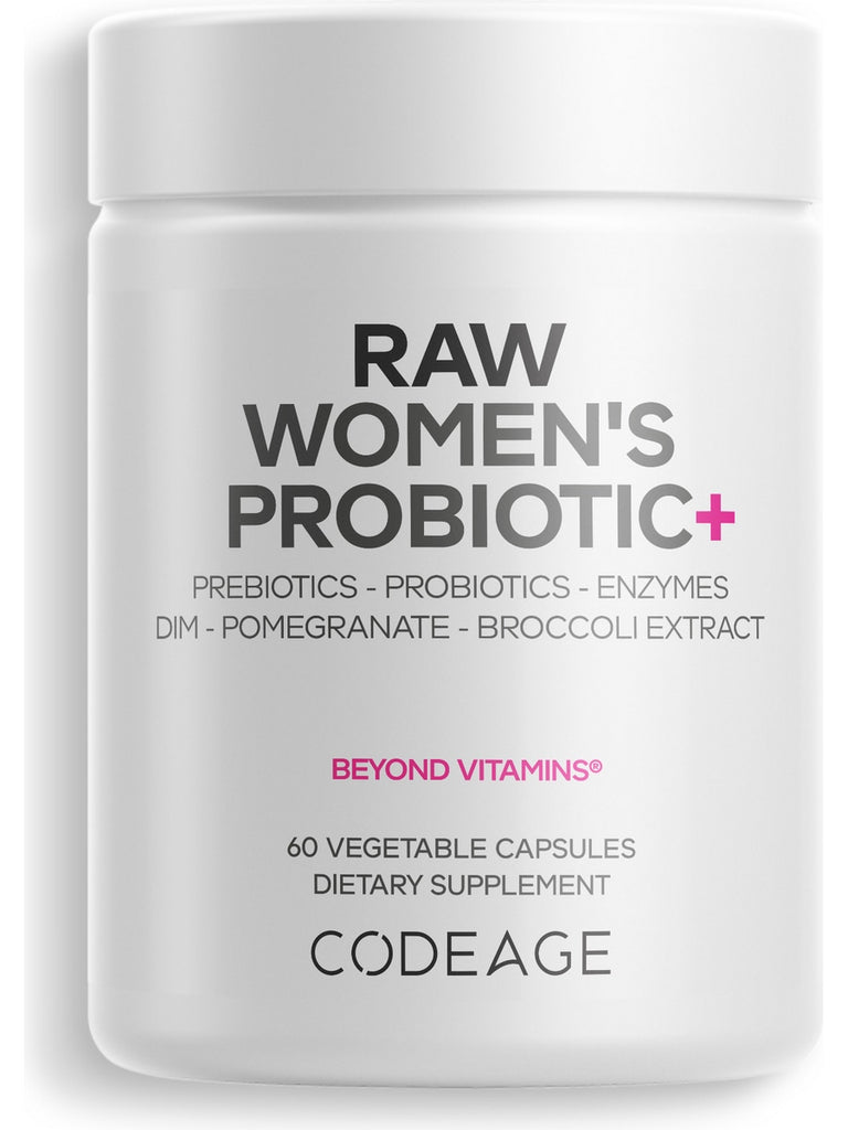 Codeage, Raw Women's Probiotic+, 60 Vegetable Capsules