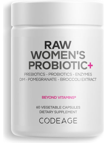 Codeage, Raw Women's Probiotic+, 60 Vegetable Capsules