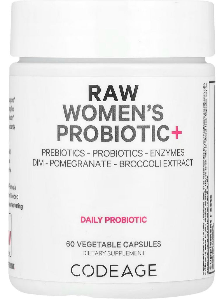 Codeage, Raw Women's Probiotic+, 60 Vegetable Capsules