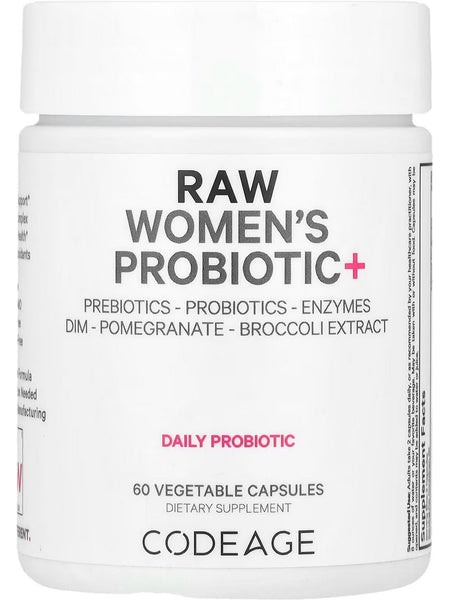 Codeage, Raw Women's Probiotic+, 60 Vegetable Capsules