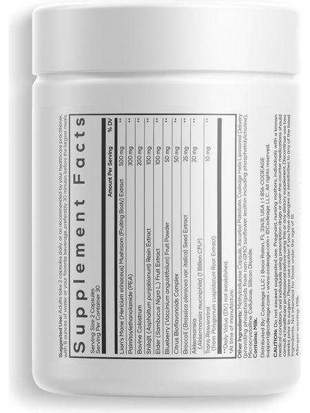 Codeage, GLP-Harmony Companion+, 60 Vegetable Capsules