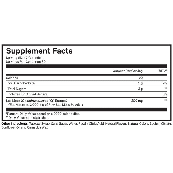 Codeage, Sea Moss Gummies, 60 Gummies
