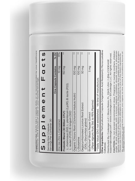 Codeage, Daily Synbiotic, 30 Vegetable Capsules