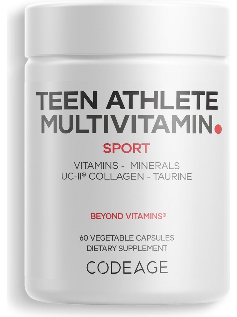 Codeage, Teen Athlete Multivitamin, 60 Vegetable Capsules