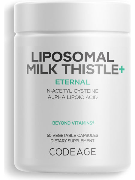 Codeage, Liposomal Milk Thistle+, 60 Vegetarian Capsules