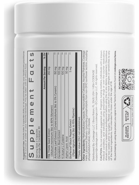 Codeage, Liposomal Milk Thistle+, 60 Vegetarian Capsules