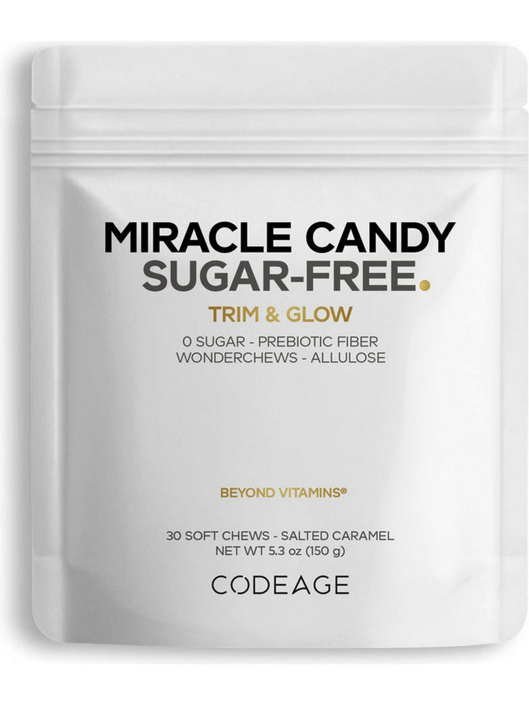 Codeage, Miracle Candy Sugar-Free, Salted Caramel, 30 Soft Chews