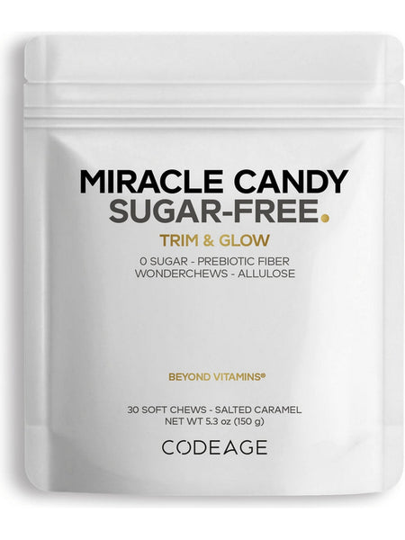 Codeage, Miracle Candy Sugar-Free, Salted Caramel, 30 Soft Chews