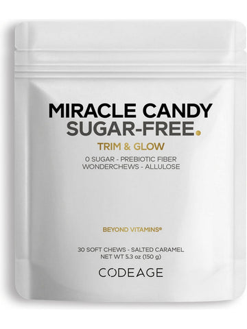 Codeage, Miracle Candy Sugar-Free, Salted Caramel, 30 Soft Chews