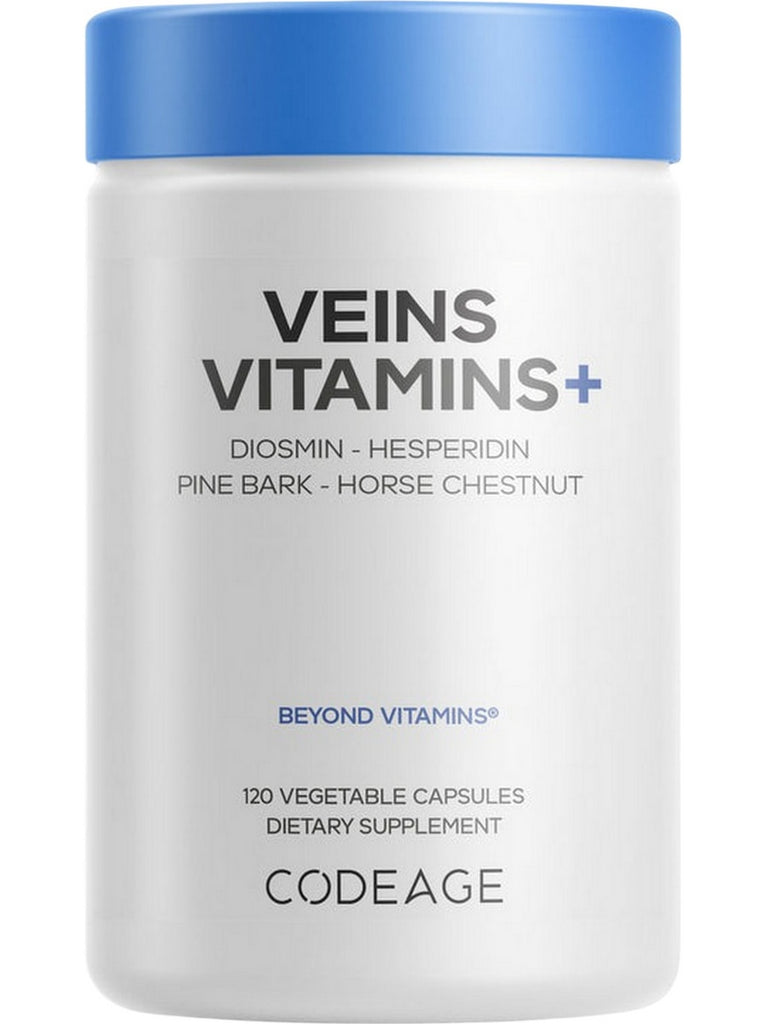 Codeage, Veins Vitamins+, 120 Vegetable Capsules