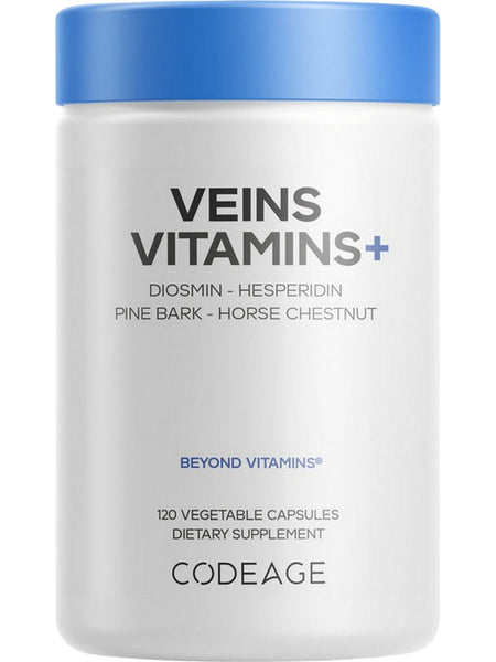 Codeage, Veins Vitamins+, 120 Vegetable Capsules