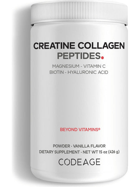 Codeage, Creatine Collagen Peptides, Vanilla, 15 oz