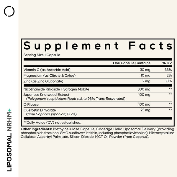Codeage, Liposomal NRHM+, 60 Vegetable Capsules