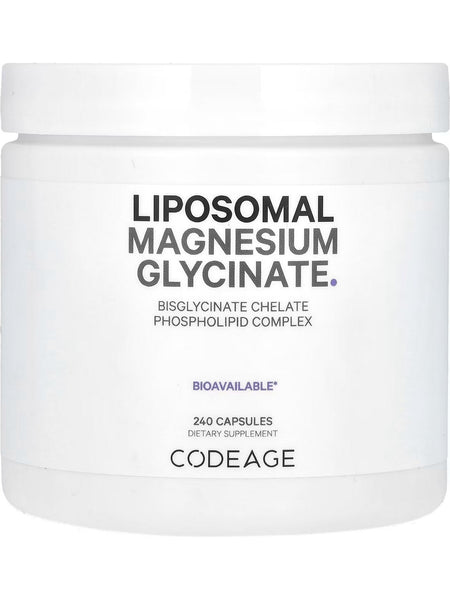 Codeage, Liposomal Magnesium Glycinate Large, 240 Capsules