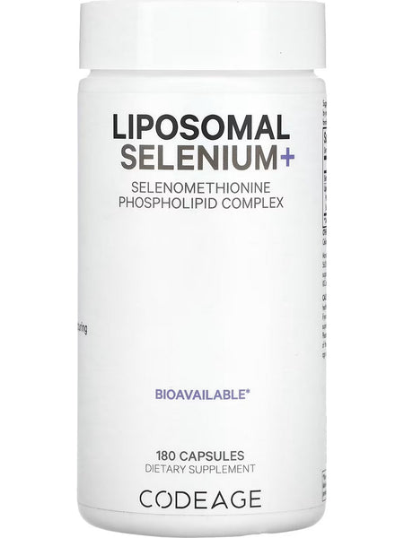 Codeage, Liposomal Selenium+, 180 Capsules