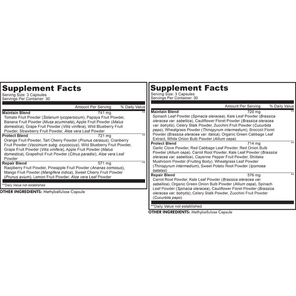 Codeage, Easy Veggies + Fast Fruits Bundle, 2 bottles, 90 Capsules
