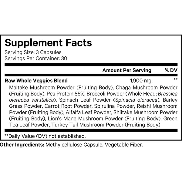 Codeage, Amen Veggies, 90 Vegetable Capsules