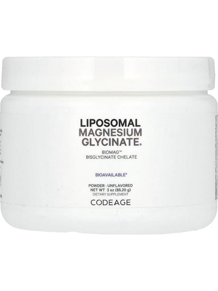 Codeage, Liposomal Magnesium Glycinate Powder, 3 oz